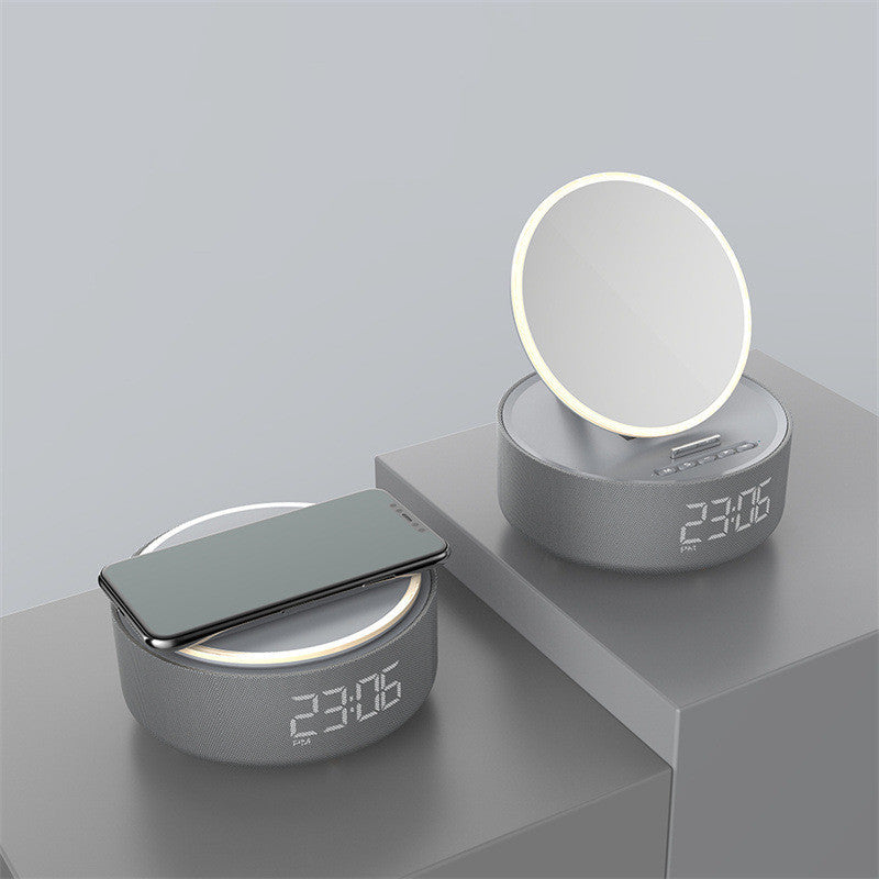 Mirror Wireless Charger Alarm Clock