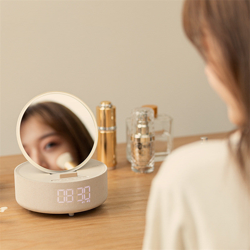 Mirror Wireless Charger Alarm Clock