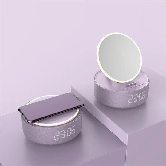 Mirror Wireless Charger Alarm Clock - Image #6