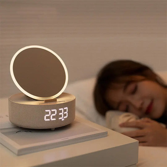 Mirror Wireless Charger Alarm Clock - Image #1