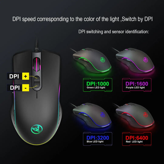 Glowing Gaming Wired Mouse - Image #2