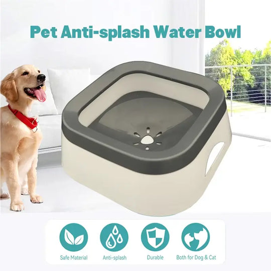 1L No-Spill Pet Water Bowl with Floating Disc - Anti-Splash & Slow Drinking Design - Image #9